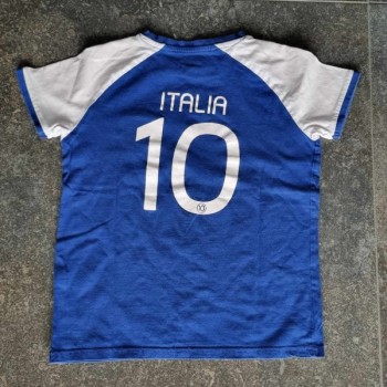 Outlet Suisse – Solderie & Neuf - T-shirt bleu blanc Italia 10 Kiabi