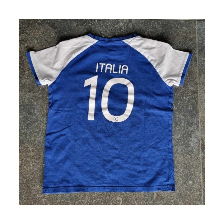 Outlet Suisse – Solderie & Neuf - T-shirt bleu blanc Italia 10 Kiabi
