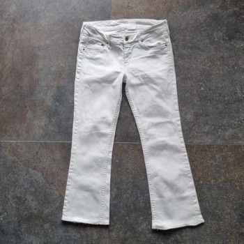 Outlet Suisse – Solderie & Neuf - Jeans blanc patte d'eph Denim