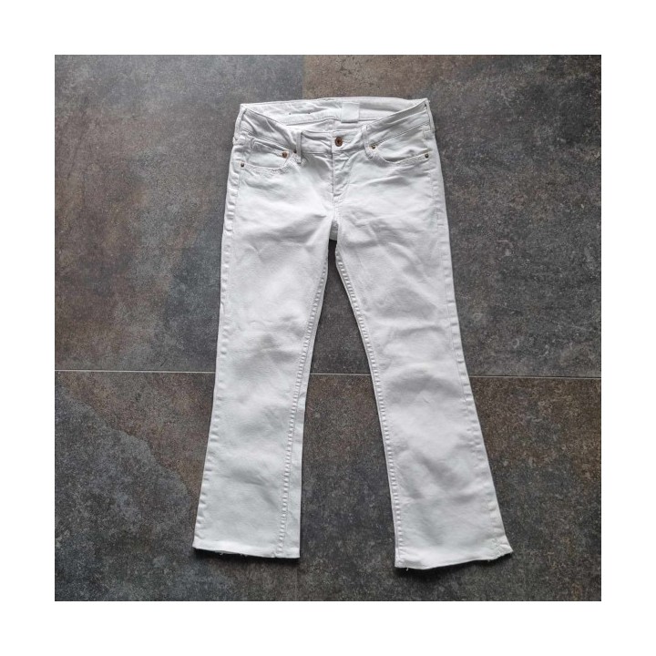 Outlet Suisse – Solderie & Neuf - Jeans blanc patte d'eph Denim