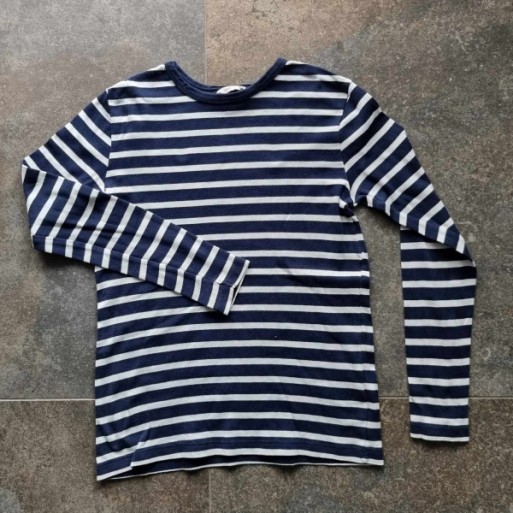 Outlet Suisse – Solderie & Neuf - Pull fin rayé bleu blanc H&M