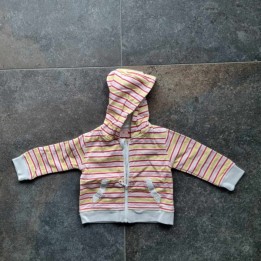 Outlet Suisse – Solderie & Neuf - Sweat à capuche blanc rayé Campus Ba