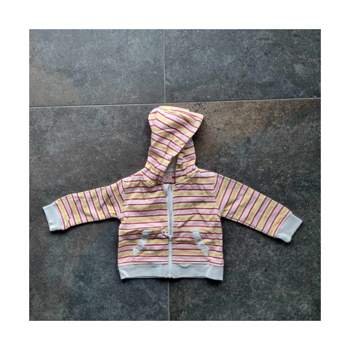 Outlet Suisse – Solderie & Neuf - Sweat à capuche blanc rayé Campus Ba