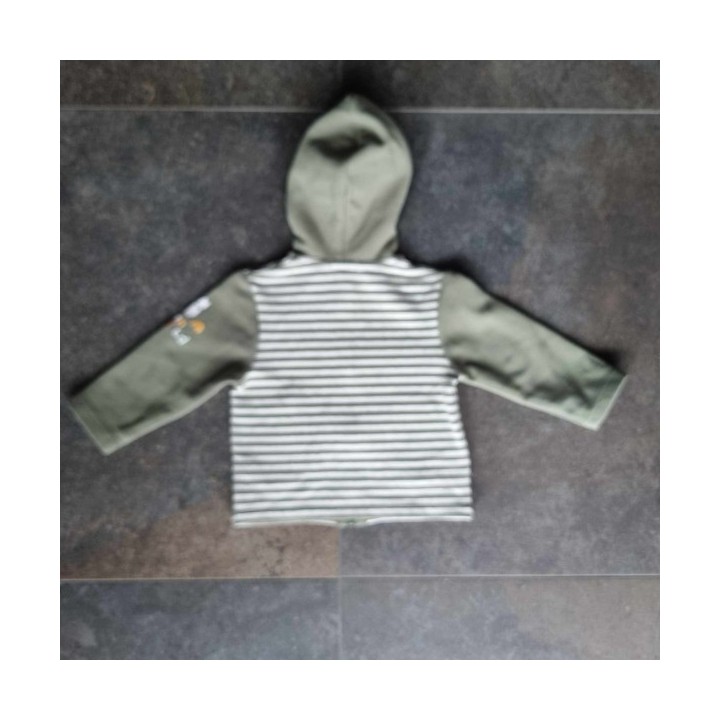 Outlet Suisse – Solderie & Neuf - Sweat à capuche vert Obaïbi