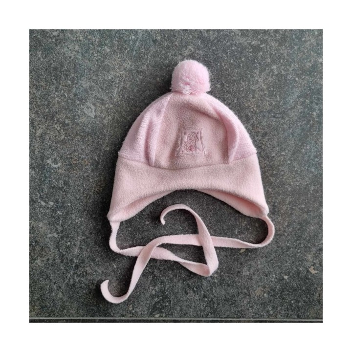 Outlet Suisse – Solderie & Neuf - Bonnet rose épais avec ponpon