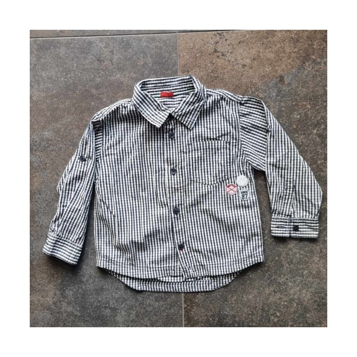 Outlet Suisse – Solderie & Neuf - Chemise carreaux noir blanc S.Oliver