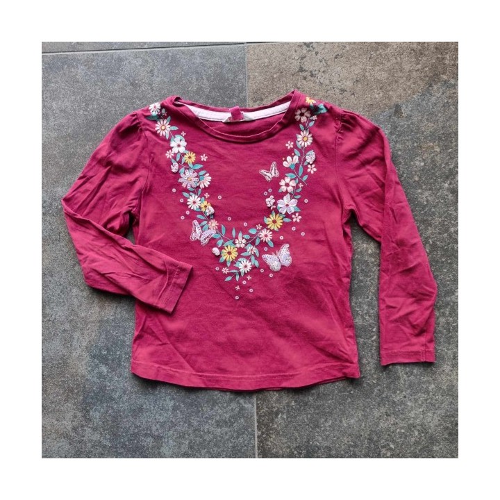 Outlet Suisse – Solderie & Neuf - T-shirt mauve à fleurs Kids