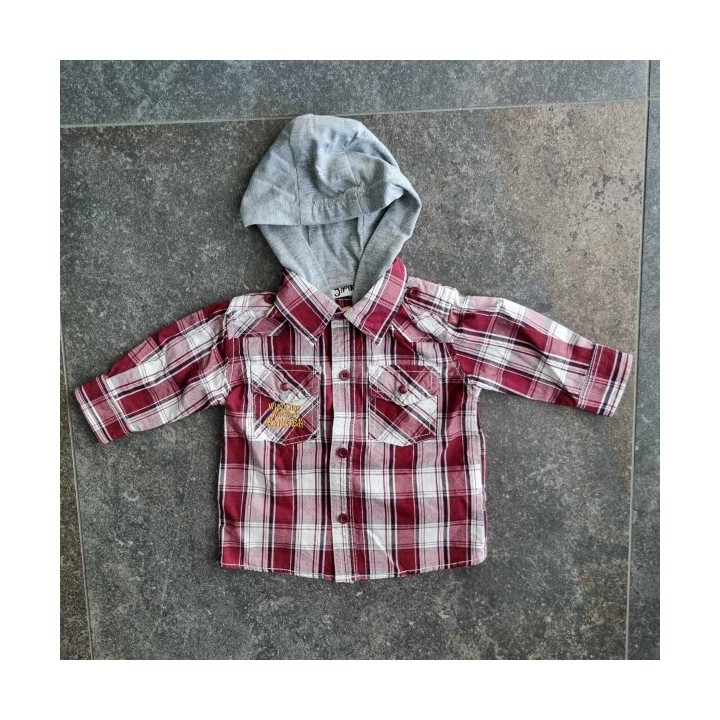Outlet Suisse – Solderie & Neuf - Chemise à carreaux et capuche