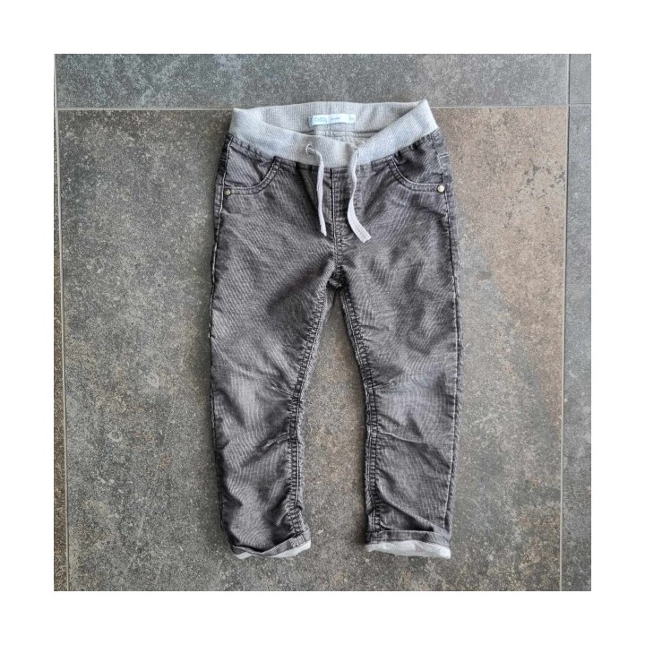 Outlet Suisse – Solderie & Neuf - Pantalon gris style velours côtelé B
