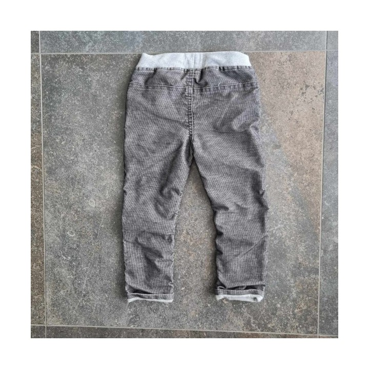 Outlet Suisse – Solderie & Neuf - Pantalon gris style velours côtelé B