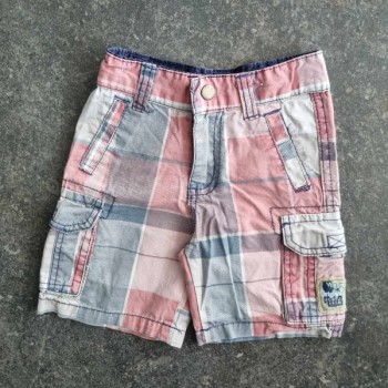 Outlet Suisse – Solderie & Neuf -  Short carreaux Polo Denim