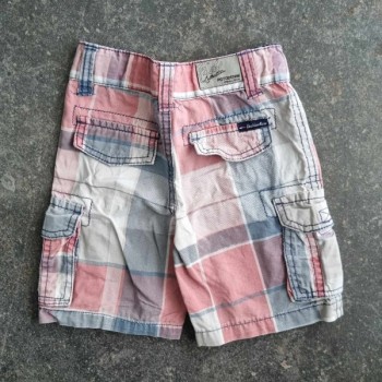 Outlet Suisse – Solderie & Neuf -  Short carreaux Polo Denim