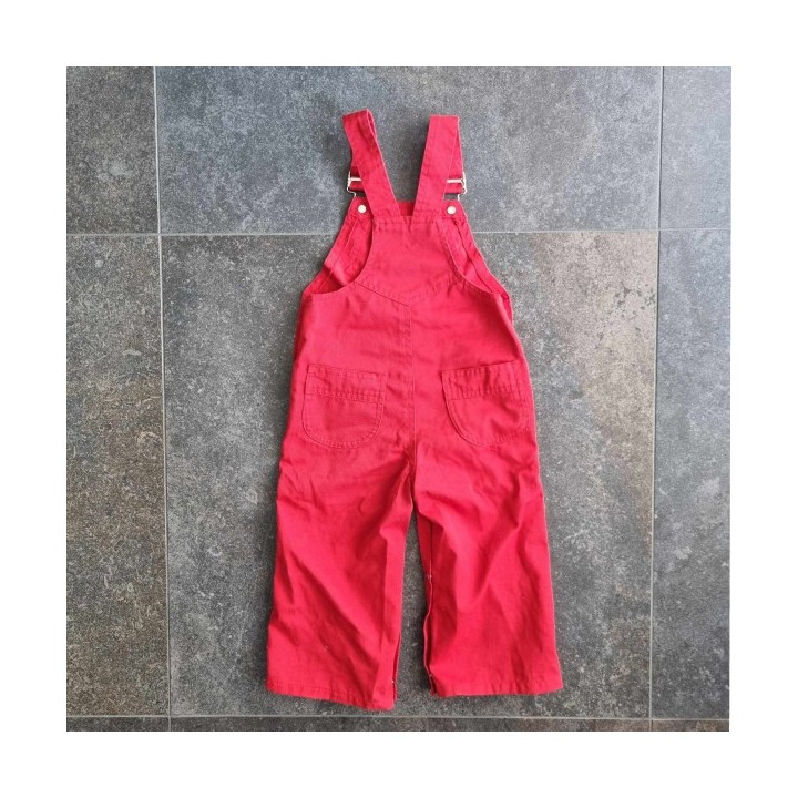 Outlet Suisse – Solderie & Neuf -  Salopette jeans rouge