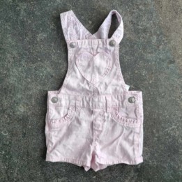 Outlet Suisse – Solderie & Neuf -  Salopette rose points blancs H&M