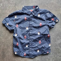 Outlet Suisse – Solderie & Neuf -  Chemise  bleue Noël Primark