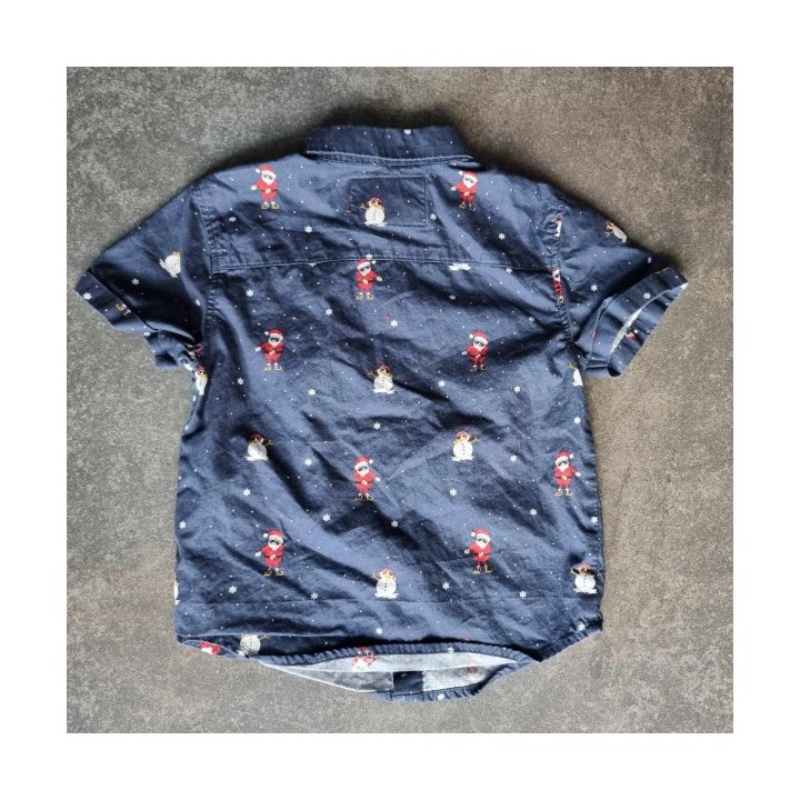 Outlet Suisse – Solderie & Neuf -  Chemise  bleue Noël Primark
