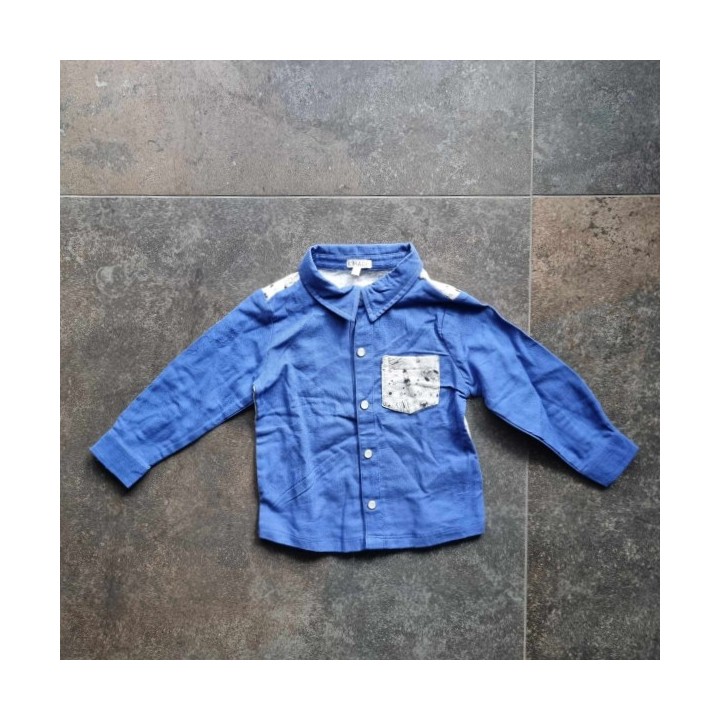 Outlet Suisse – Solderie & Neuf -  Chemise  bleue Espace Kimadi
