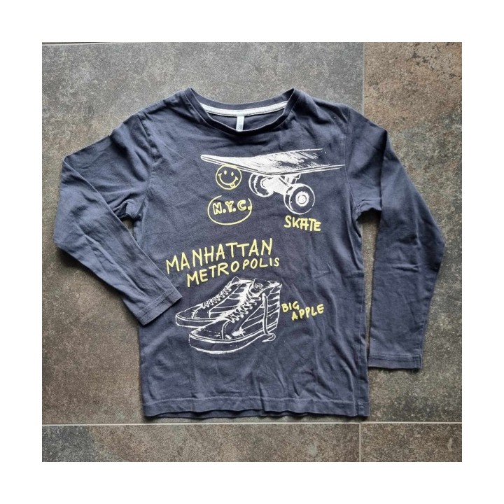 Outlet Suisse – Solderie & Neuf -  T-shirt bleu Skate NYC