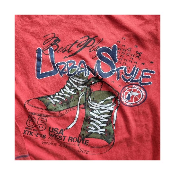 Outlet Suisse – Solderie & Neuf -  T-shirt rouge Urban Style
