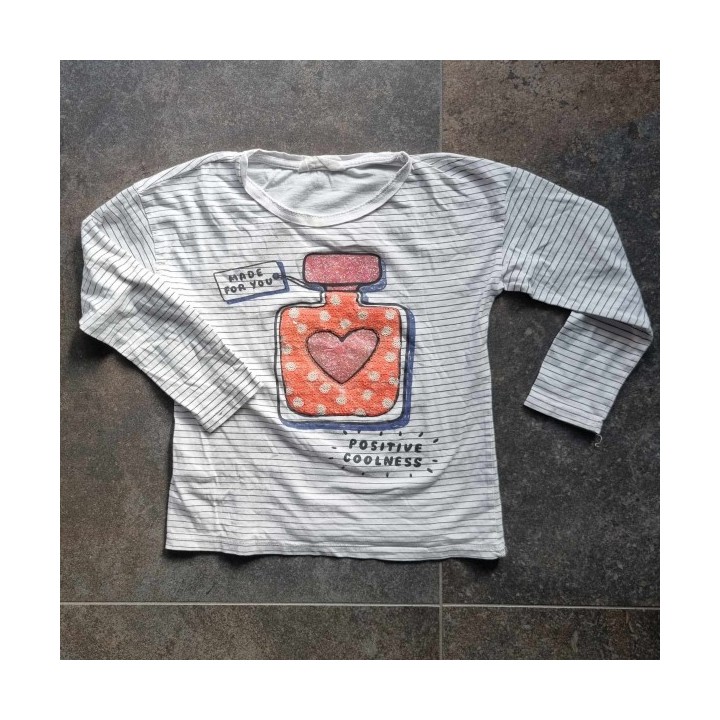 Outlet Suisse – Solderie & Neuf -  T-shirt blanc rayé Parfum Mango