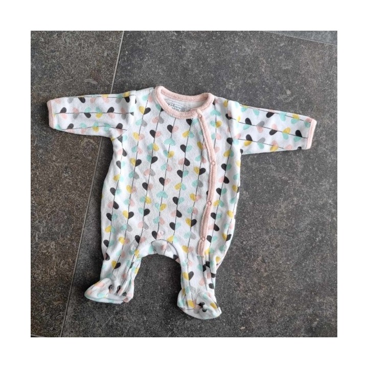 Outlet Suisse – Solderie & Neuf - Pyjama Premaman blanc à coeurs