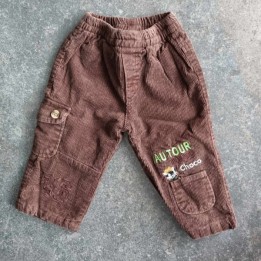 Outlet Suisse – Solderie & Neuf -  Pantalon velours côtelé brun
