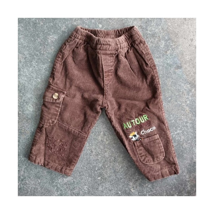 Outlet Suisse – Solderie & Neuf -  Pantalon velours côtelé brun