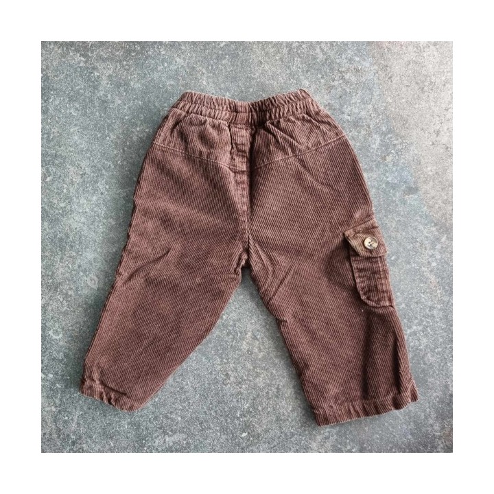 Outlet Suisse – Solderie & Neuf -  Pantalon velours côtelé brun