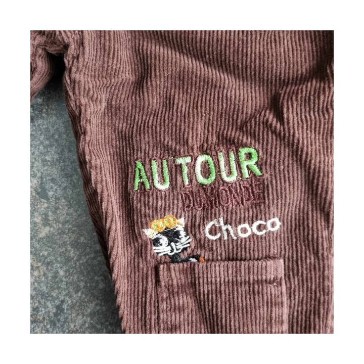 Outlet Suisse – Solderie & Neuf -  Pantalon velours côtelé brun