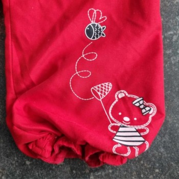 Outlet Suisse – Solderie & Neuf -  Pantalon bouffant en tissus rouge