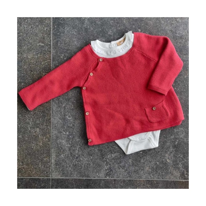 Outlet Suisse – Solderie & Neuf - Body robe blanc rouge