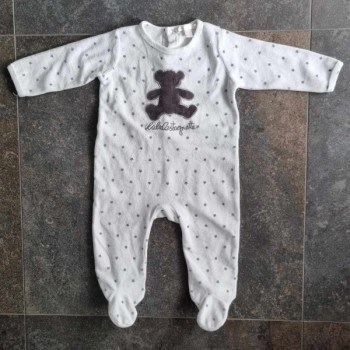 Outlet Suisse – Solderie & Neuf -  Pyjama blanc OUrson LuluCastagnette