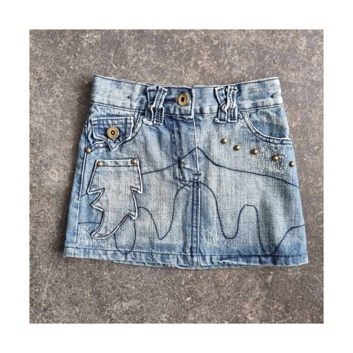 Outlet Suisse – Solderie & Neuf -  Jupe en jeans bleu Evviva