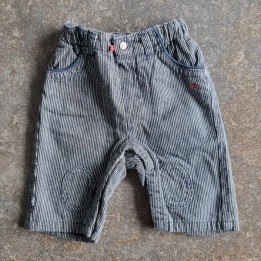 Outlet Suisse – Solderie & Neuf - Pantalon rayé bleu blanc Obaïbi