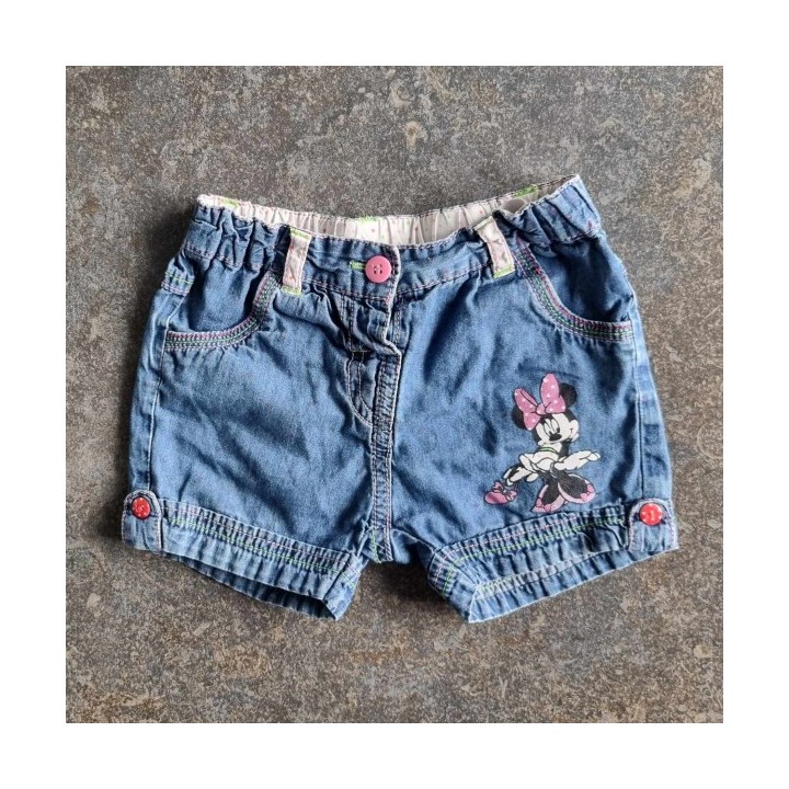Outlet Suisse – Solderie & Neuf - Short jeans bleu Minnie Disney