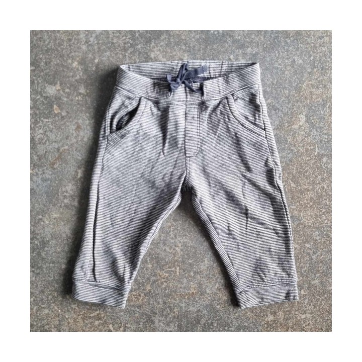 Outlet Suisse – Solderie & Neuf - Pantalon gris rayé noir Boutchou
