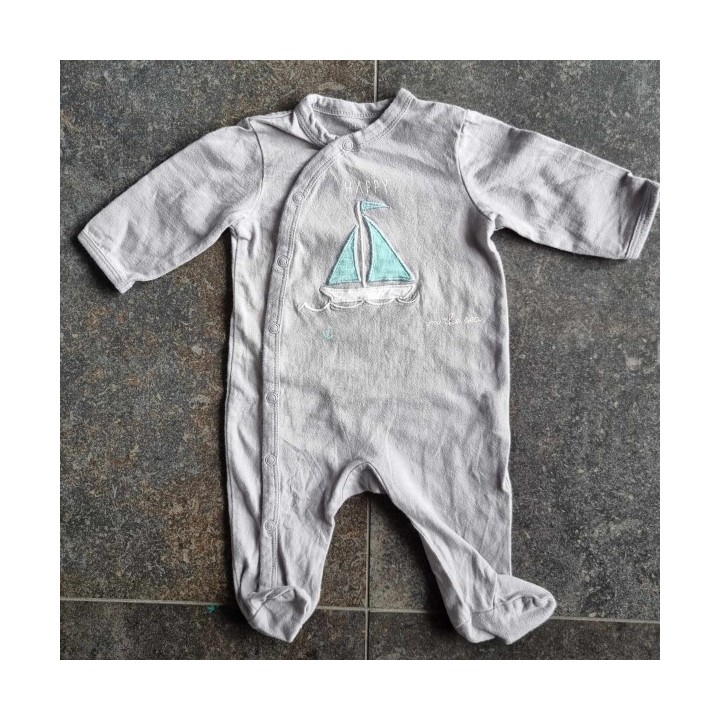 Outlet Suisse – Solderie & Neuf - Pyjama fin gris bateau Kiabi
