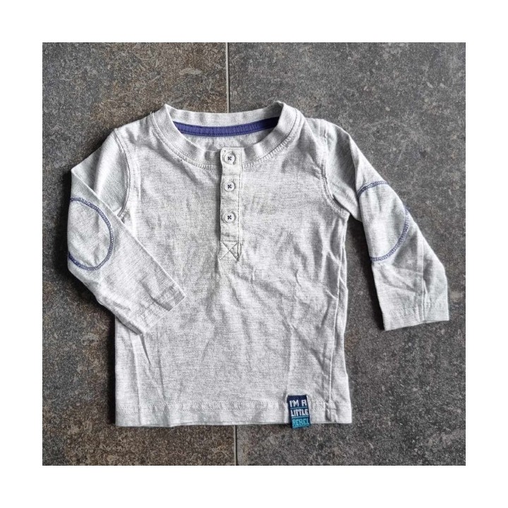 Outlet Suisse – Solderie & Neuf - T-shirt gris manches longues