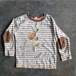 Outlet Suisse – Solderie & Neuf - T-shirt rayé blanc brun