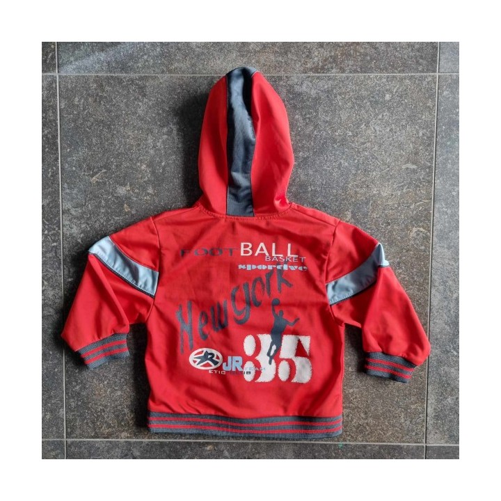 Outlet Suisse – Solderie & Neuf - Veste sportive rouge à capuche