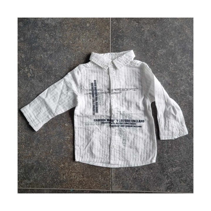 Outlet Suisse – Solderie & Neuf - Chemise blanche rayée Kimbaloo