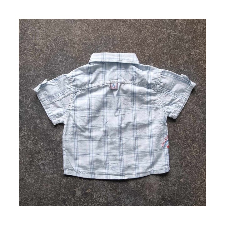 Outlet Suisse – Solderie & Neuf - Chemise blanche et bleue Racing