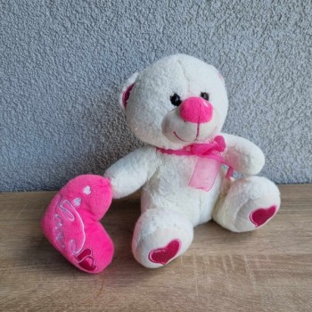 Outlet suisse – Solderie & Neuf - Peluche ourson blanc