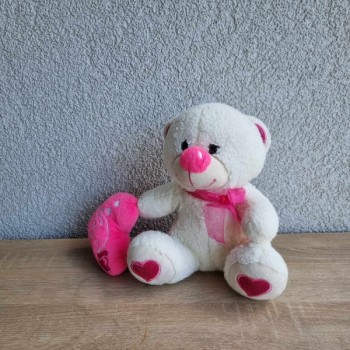 Outlet suisse – Solderie & Neuf - Peluche ourson blanc