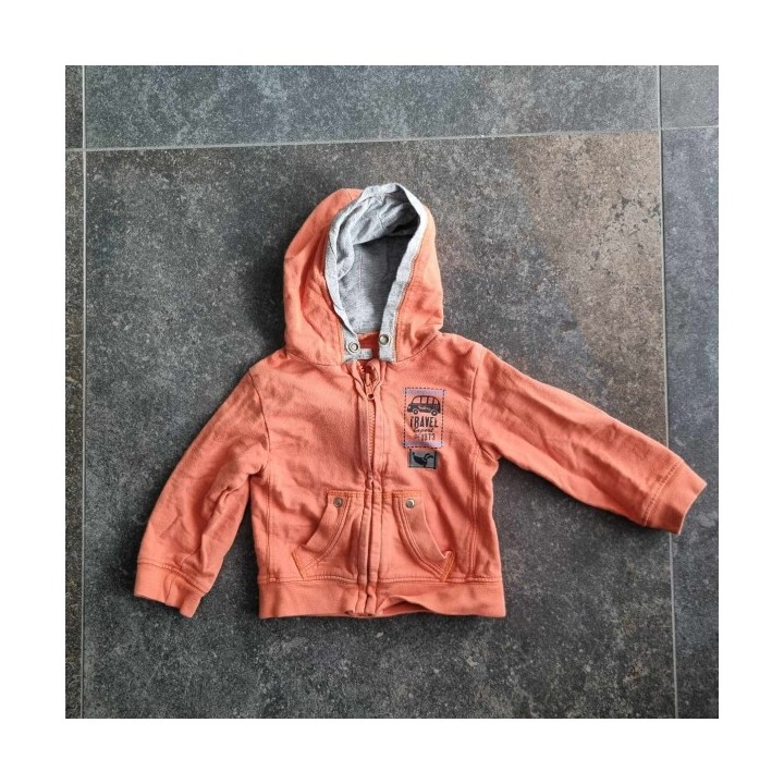 Outlet Suisse – Solderie & Neuf - Sweat à capuche Milou orange