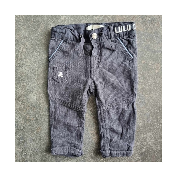 Outlet suisse – Solderie & Neuf - Pantalon noir chiné Lulu Castagnette