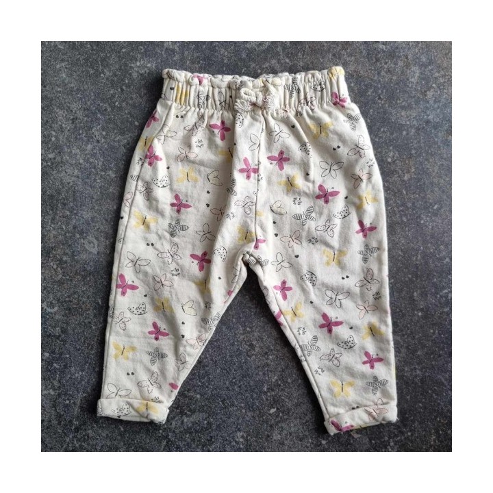 Outlet suisse – Solderie & Neuf - Pantalon pyjama jaune papillons