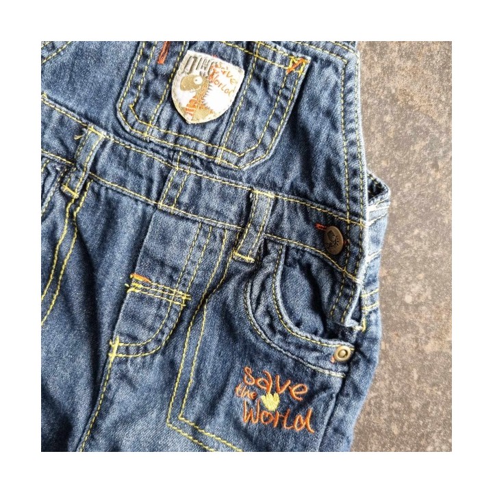 Outlet suisse – Solderie & Neuf - Salopette jeans bleue Fagottino