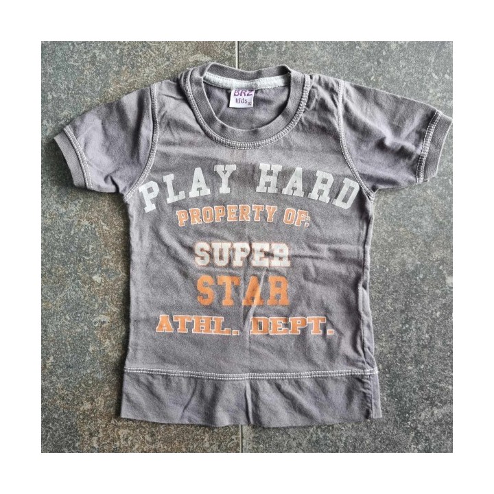 Outlet suisse – Solderie & Neuf - T-shirt brun Super Star BRZ Kids