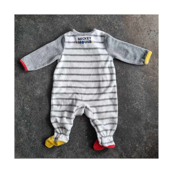 Outlet suisse – Solderie & Neuf - Pyjama blanc rayé Mickey Disney